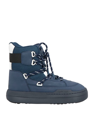 MOON BOOT Ankle boot Navy blue Textile fibres