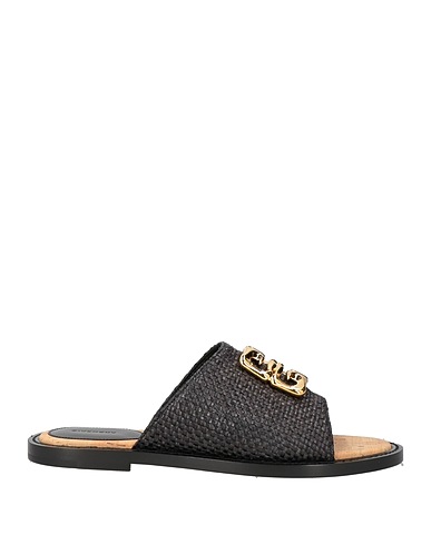 GIVENCHY Sandals Black 68% Polyamide, 32% Cotton