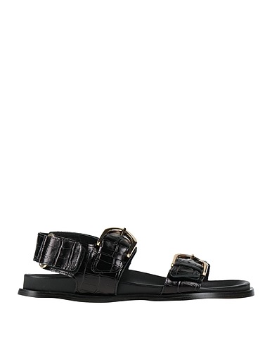 ALOHAS Sandals Black Leather