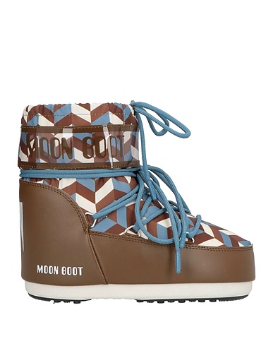 MOON BOOT Ankle boot Brown Textile fibres
