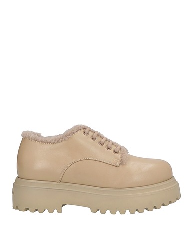 LE SILLA Laced shoes Beige Shearling