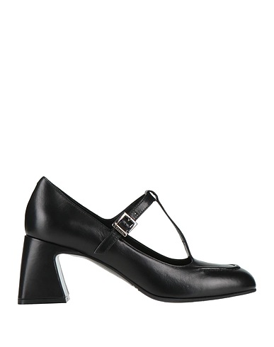 POLLINI Court Black Leather