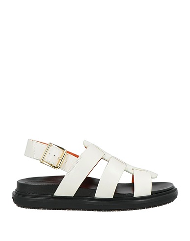 MARNI Sandals White Leather