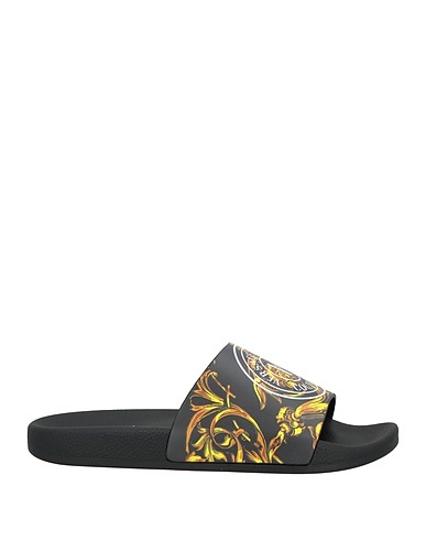 VERSACE JEANS COUTURE Sandals Black Rubber
