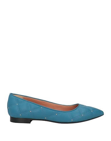 POLLINI Ballet flats Light grey Leather