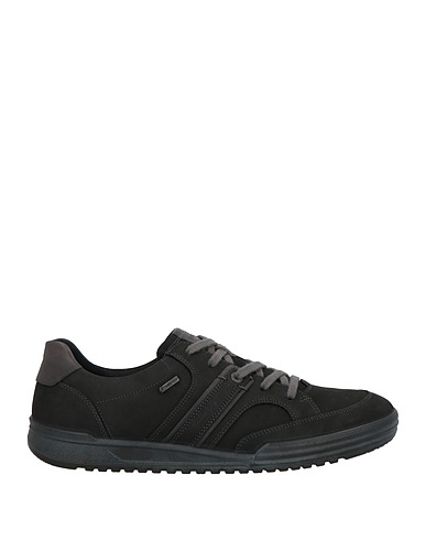 ECCO® Sneakers Black Leather, Textile fibers