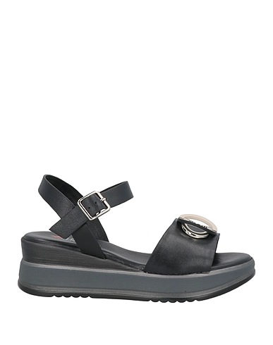 REPO Sandals Black Leather