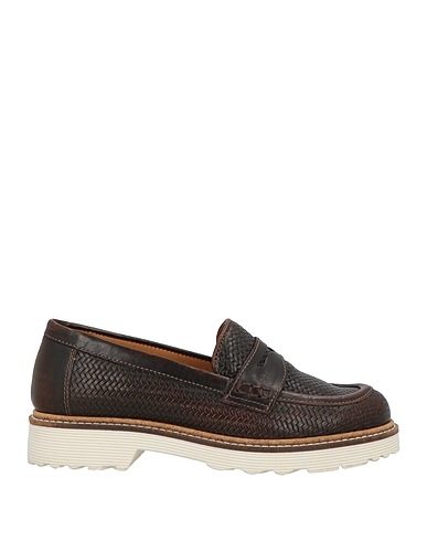 SOLDINI Loafers Dark brown Leather