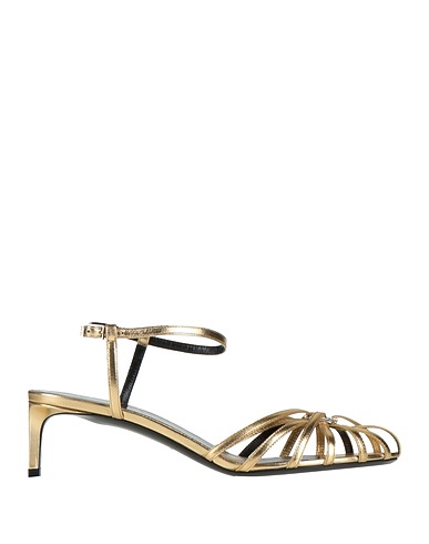 CELINE Sandals Gold Lambskin