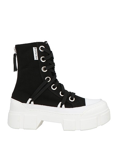 VIC MATIĒ Ankle boot Black Textile fibers, Leather