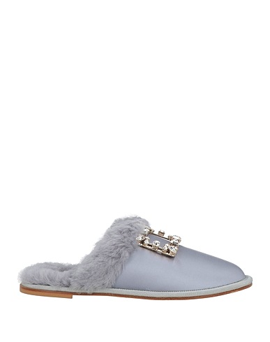 ROGER VIVIER Pantoufles et chaussons Fibres textiles, Peau lainée d’agneau