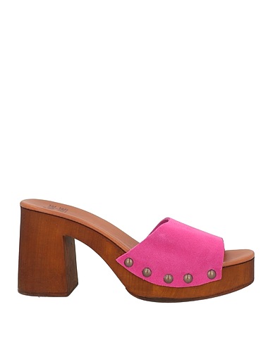 MARE E MARE Sandals Fuchsia Leather