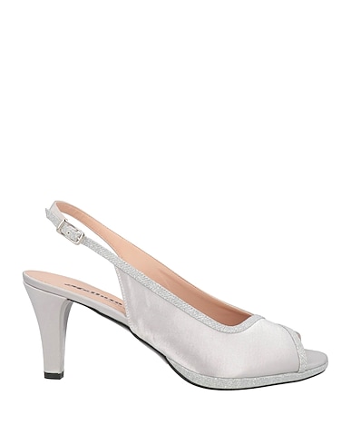 MELLUSO Sandals Light grey Textile fibers