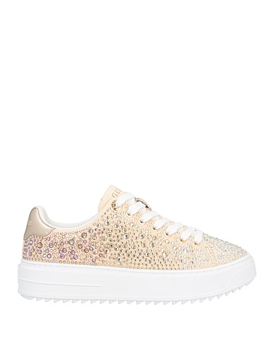 GUESS Sneakers Beige Fibre tessili, Materiale sintetico