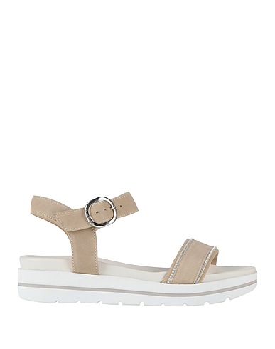 NERO GIARDINI Sandals Light grey Leather