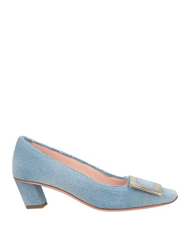 ROGER VIVIER Pumps Blau Gewebefasern