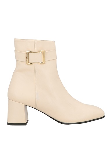 DONNA SOFT Ankle boot Cream Leather