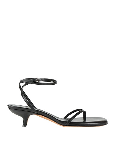 SPORTMAX Flip flops Black Leather