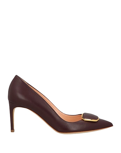 RUPERT SANDERSON Pump Burgundy Calfskin