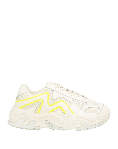 MSGM Sneakers Cream Leather, Textile fibres