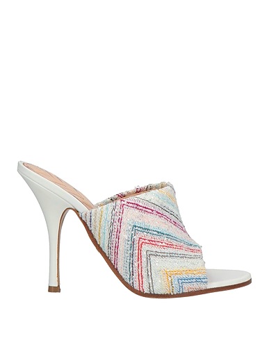 MISSONI Sandals White Textile fibres