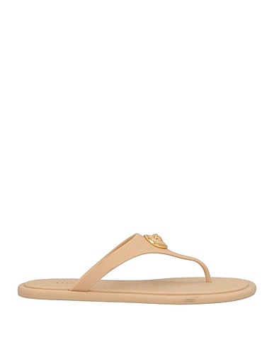 VERSACE Tongs Beige Caoutchouc