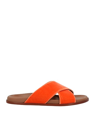 LANAPO CINQUE TERRE Sandals Orange Leather, Textile fibres