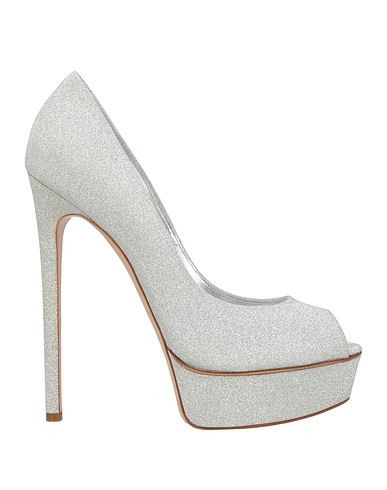CASADEI Pump Silver Textile fibers