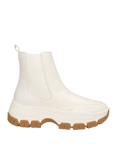 GUESS Ankle boot Off white Synthetic fibers, Textile fibres