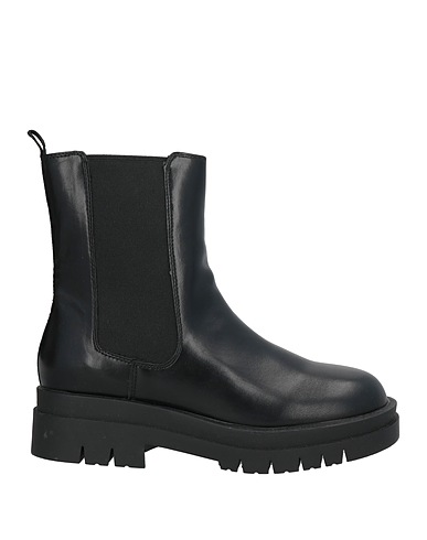 SHOPART Ankle boot Black Textile fibres, Synthetic fibers