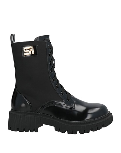 SHOPART Ankle boot Black Synthetic fibers, Textile fibres