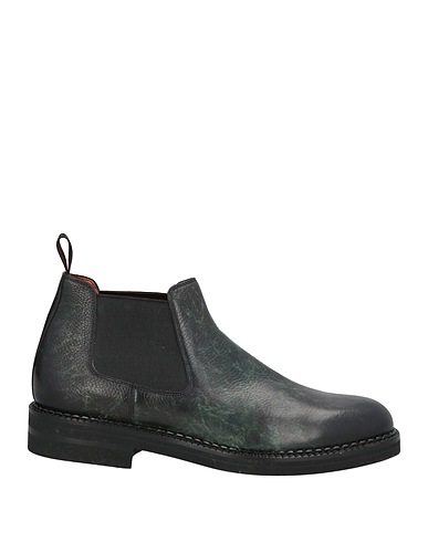 SANTONI Ankle boot Dark green Leather