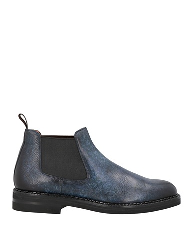SANTONI Ankle boot Navy Leather