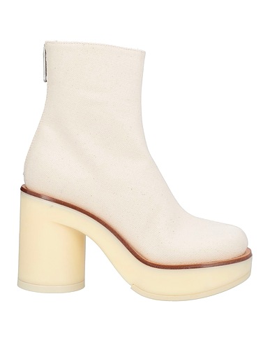 MM6 MAISON MARGIELA Ankle boot Off white Textile fibers