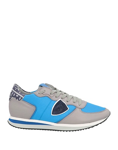 PHILIPPE MODEL Sneakers Azure Leather, Textile fibres