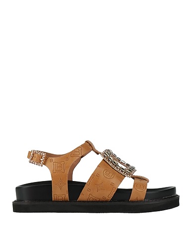LAURA BIAGIOTTI Sandals Camel Synthetic fibers