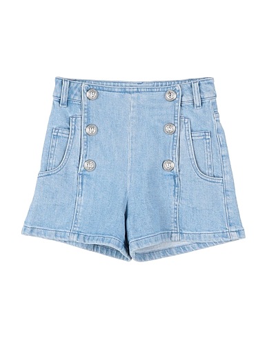BALMAIN Denim shorts 98% Cotton, 2% Elastane