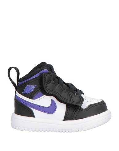 JORDAN Sneakers Black Leather, Synthetisches Material