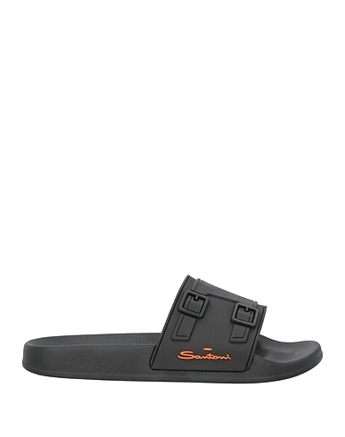 SANTONI Sandals Black Rubber
