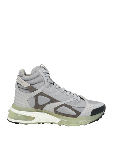 GIVENCHY Sneakers Grey Leather, Textile fibers, Synthetisches Material