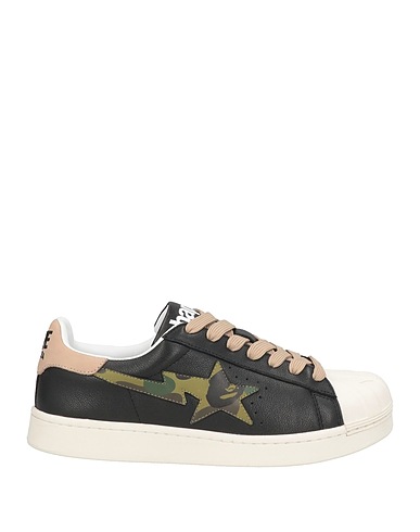 A BATHING APE Sneakers Black Leather