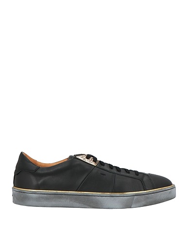 SANTONI Sneakers Μαύρο Δέρμα