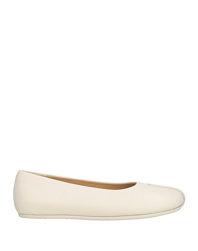 MM6 MAISON MARGIELA Ballet flats Off white Leather