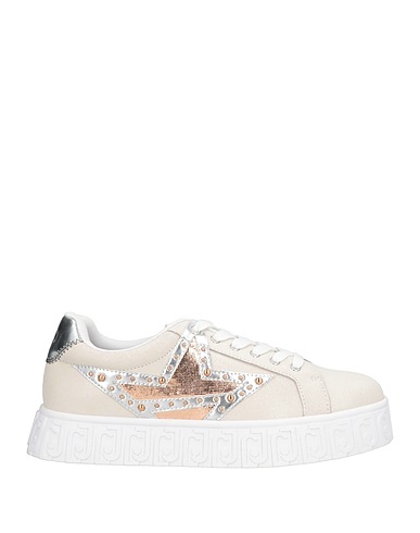 LIU •JO Sneakers Avorio Pelle di bovino, Materiale sintetico, Fibre tessili