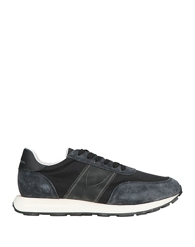 PHILIPPE MODEL Sneakers Black Leather, Textile fibres