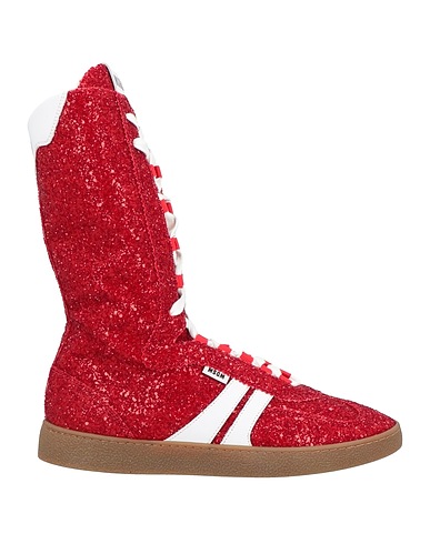 MSGM Sneakers Red Textile fibres