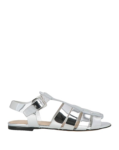 THEORY Sandals Silver Leather