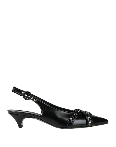 HALMANERA Court Black Leather
