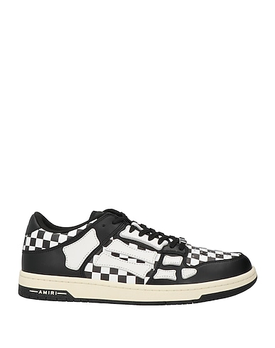 AMIRI Sneakers Black Leather, Textile fibres