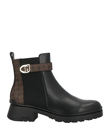 LIU •JO Ankle boot Black Textile fibers, Synthetisches Material